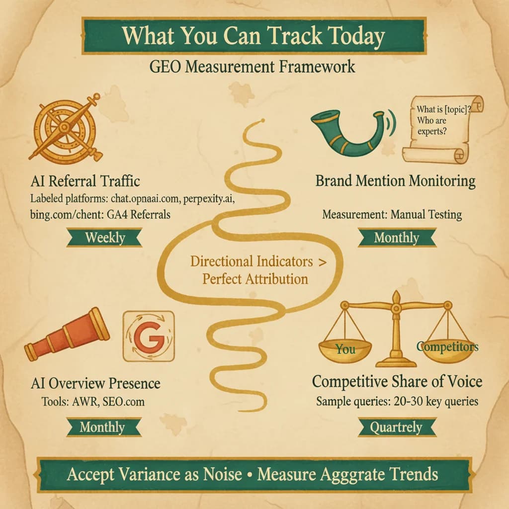 What You Can Track: GEO Measurement Framework