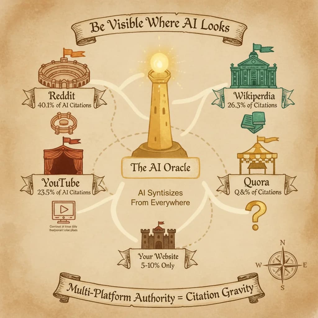 Where AI Looks: Multi-Platform Presence Map