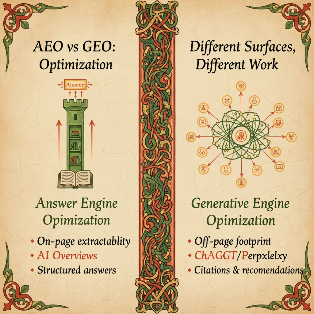 AEO vs GEO: The Differences Explained (and What to Do First) — Typescape